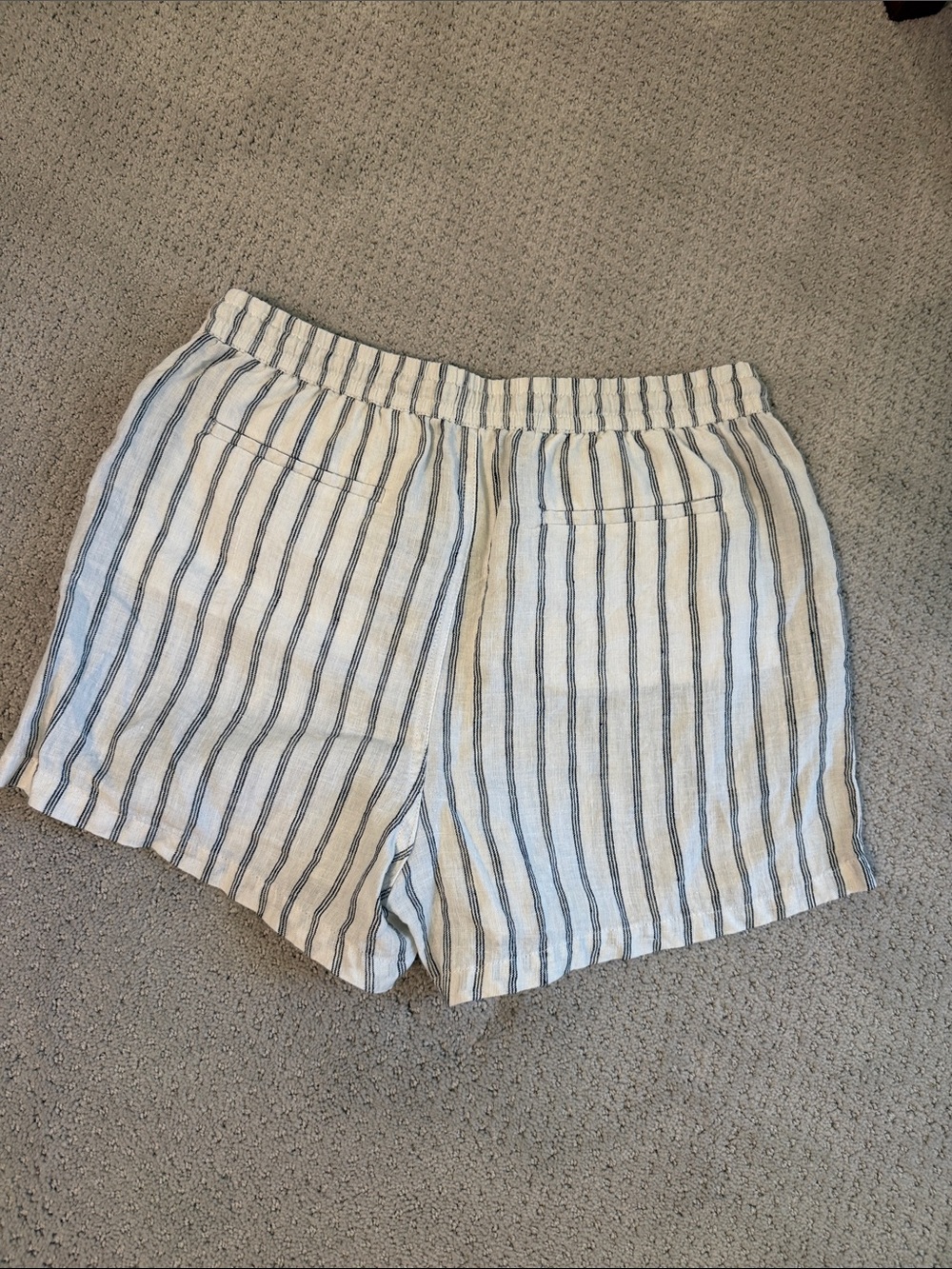 Quince Striped Women’s Drawstring Shorts - Picture 3 of 9